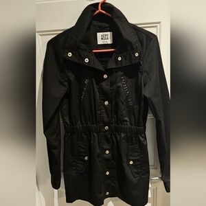 Vero Moda Black Drawstring Waist Utility Jacket